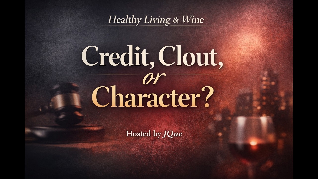 Healthy Living & Wine: “Credit, Clout, or Character?”