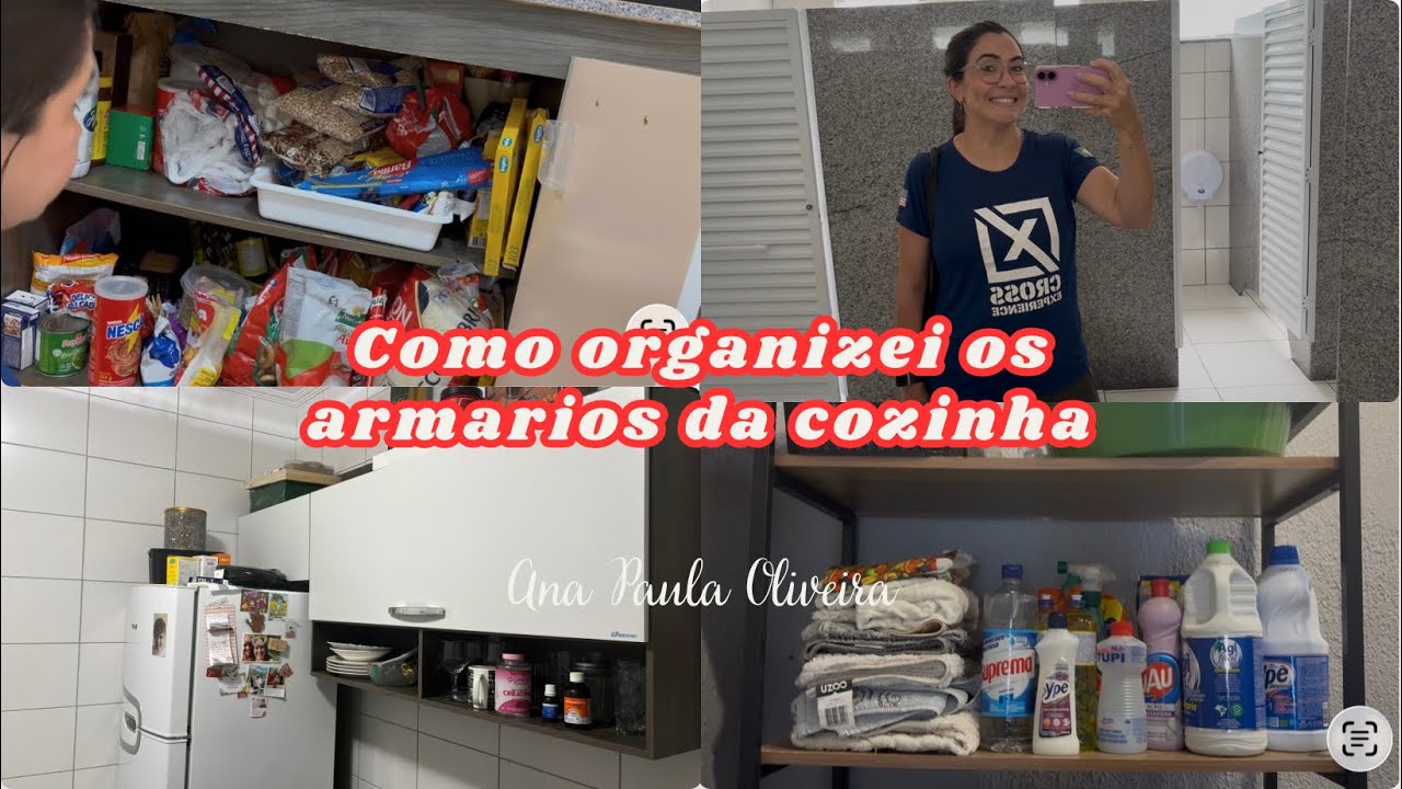 Vem ver como ficou a arrumação dos armários, devocional, academia e muito mais.