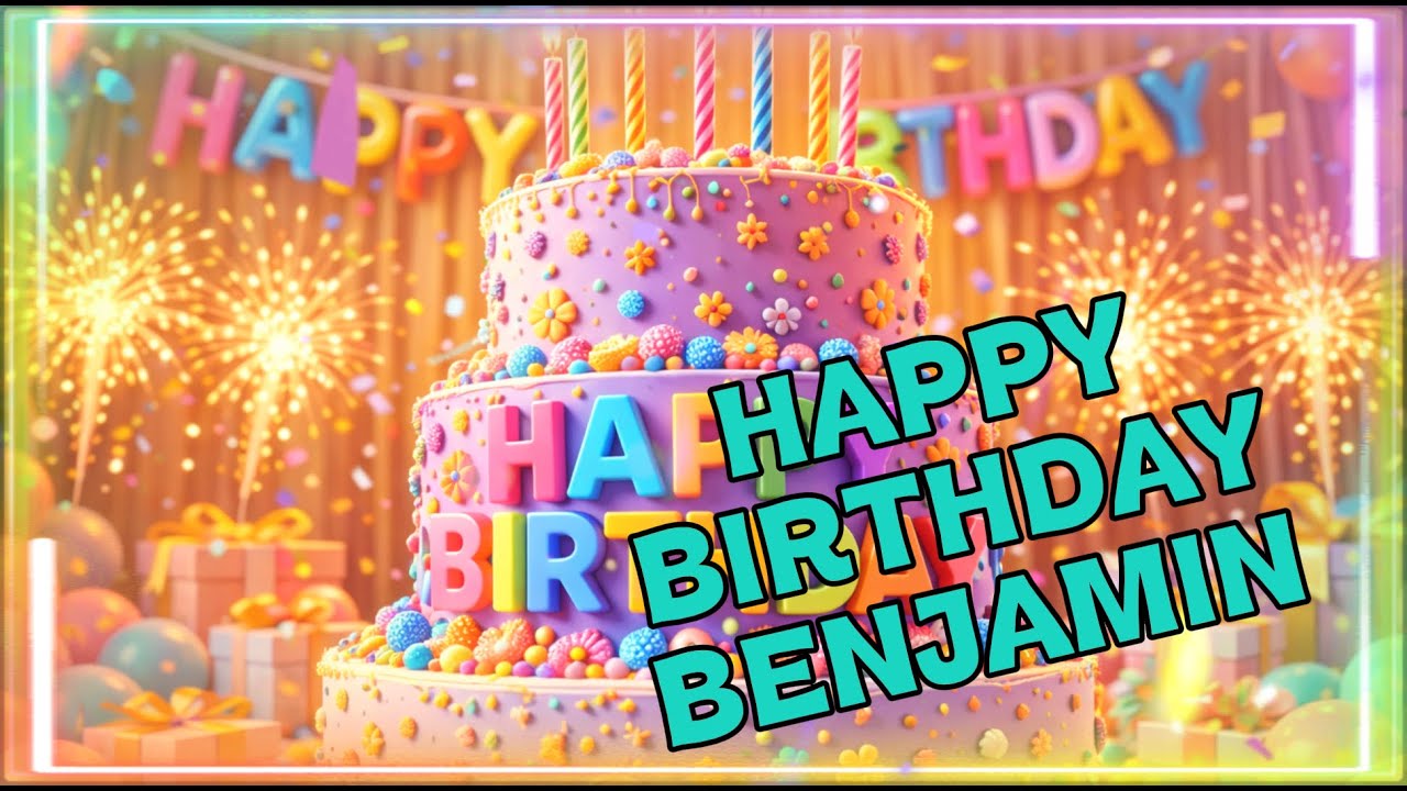 🎉 Happy Birthday BENJAMIN | Personalized Name Birthday Song 🎂