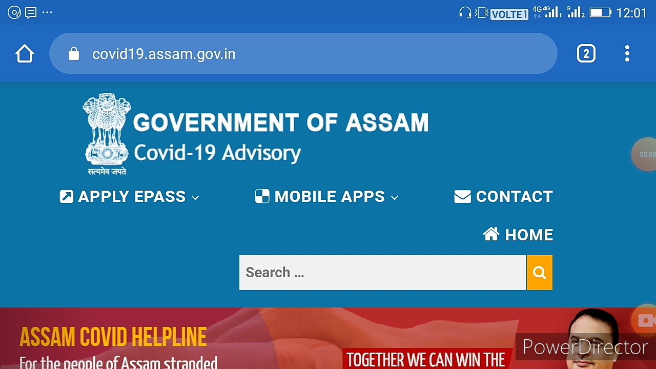 HOW TO APPLY ONLINE LOCKDOWN E-PASS ASSAM / APPLY FOR VEHICLE PASS