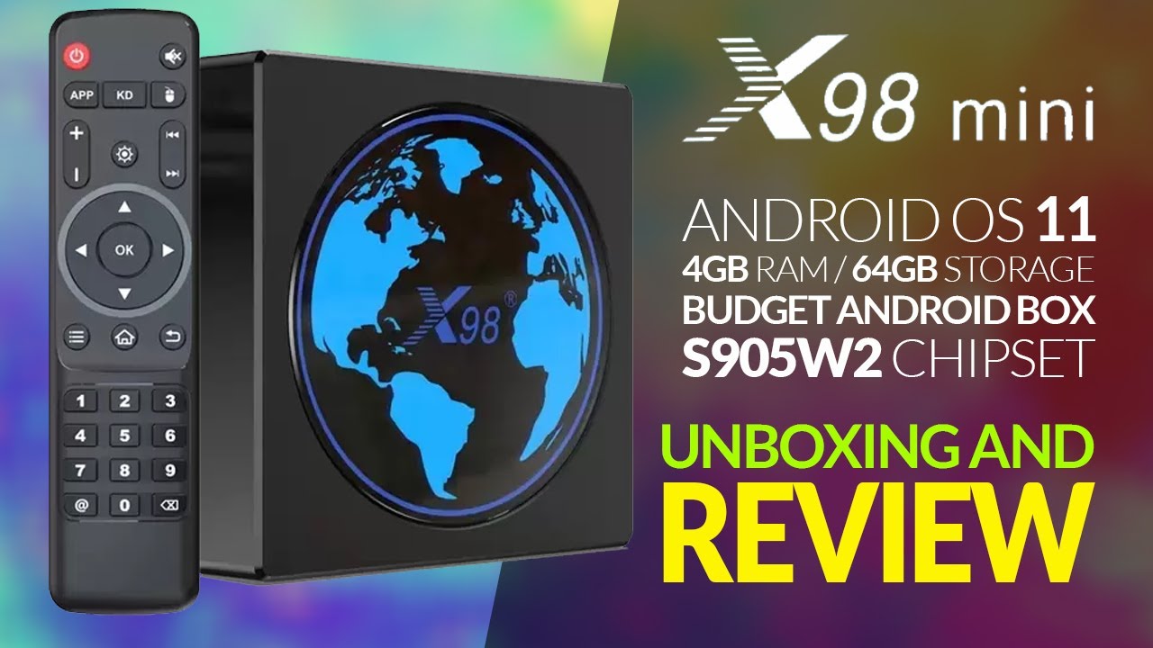 X98 Mini Android 11 AV1 TV Box |  Unboxing and Review