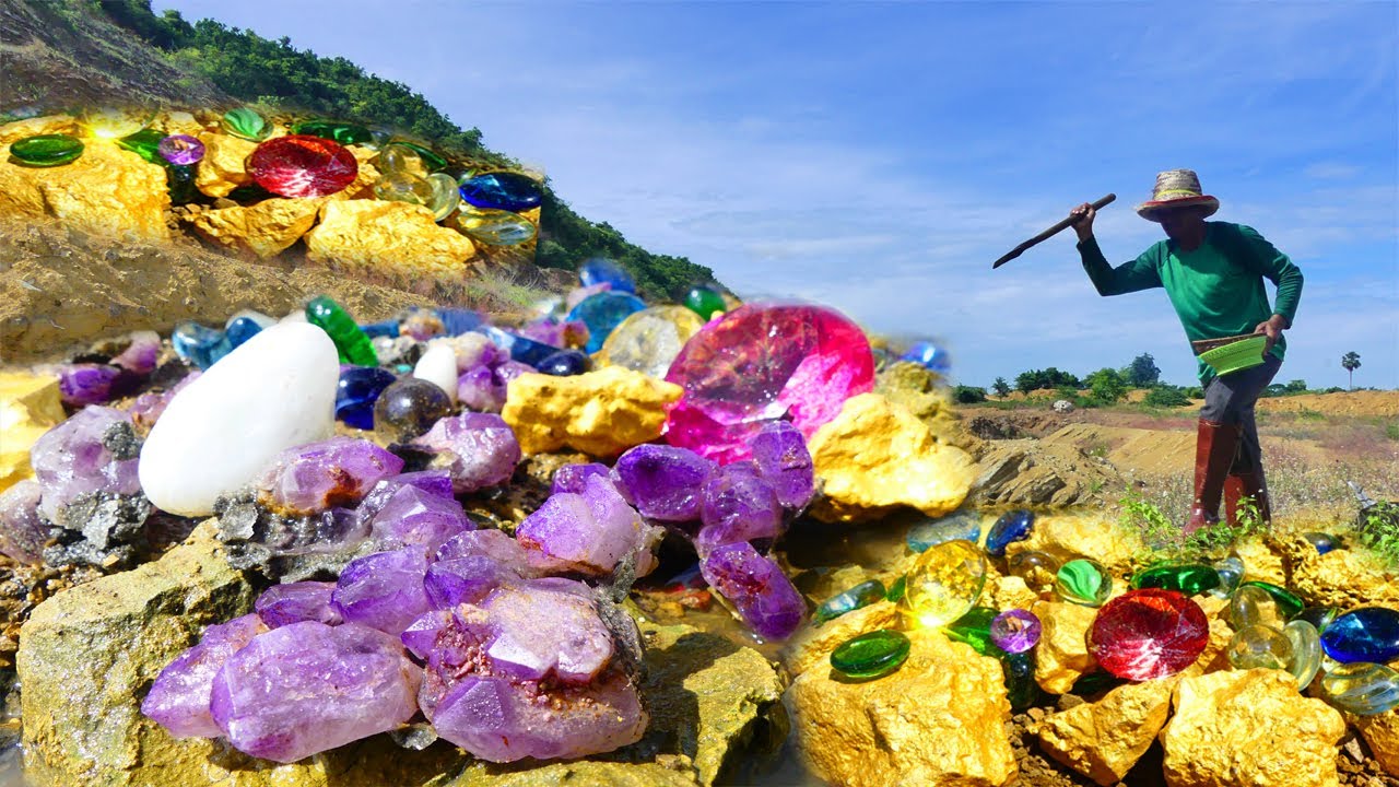 At best, gold hunters are taking away a lot of valuable gold and gems.