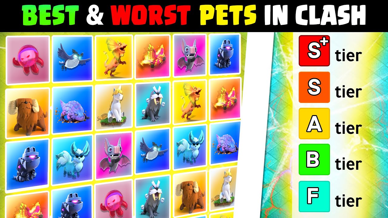 EVERY Pets Ranked - Tier List from Worst to Best Clash of Clans