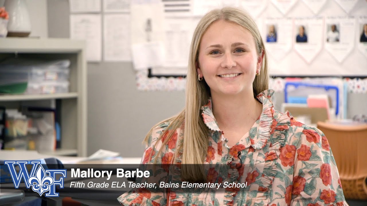 Bains Elementary School - New Teacher of the Year 2026 - Mallory Barbe