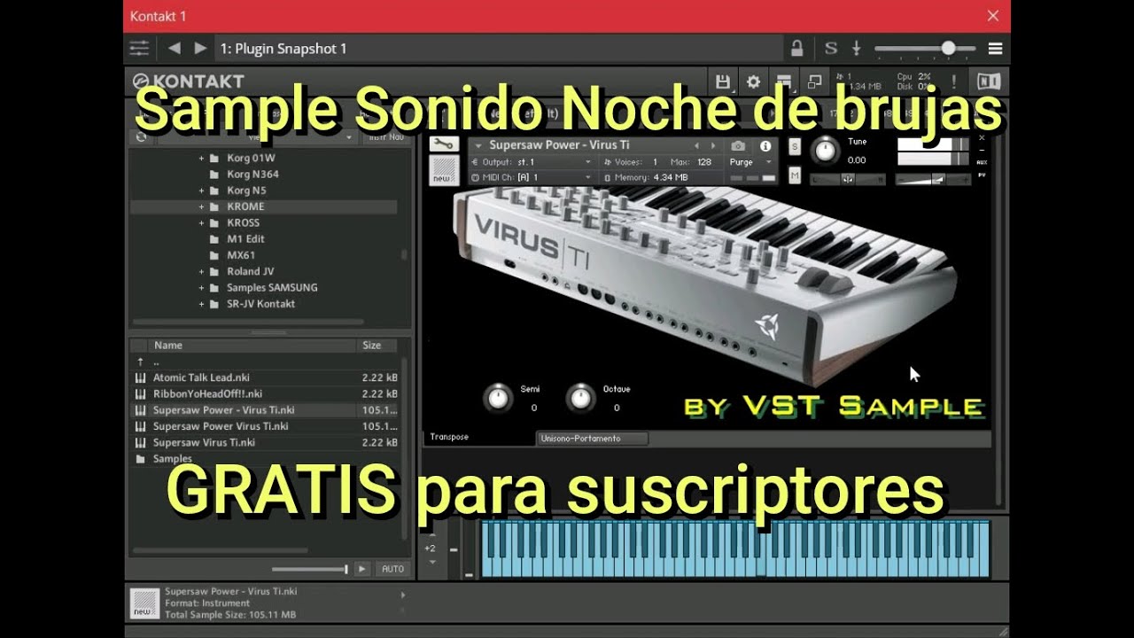 Sample Supersaw Power - Virus Ti