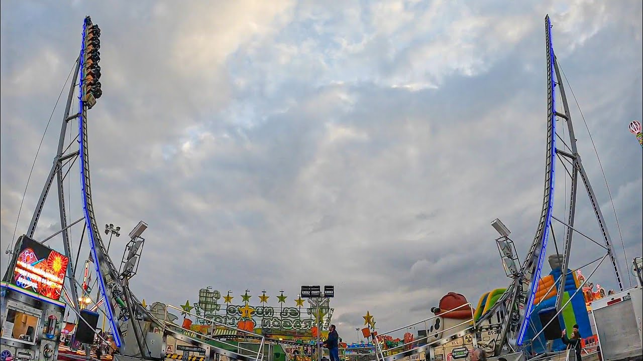 MASSIVE Travelling Shuttle Coaster! La Uve Max - HD On-Ride POV | Fira Del Ram 2022