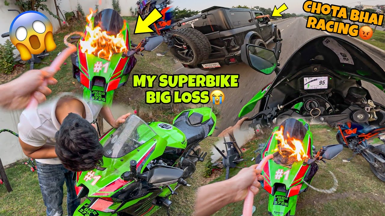 Last Vlog of My Zx10r😭💔 | Sad vlog | 2 Lakh ka Nuksan hogayaa |  New vlog Uploaded