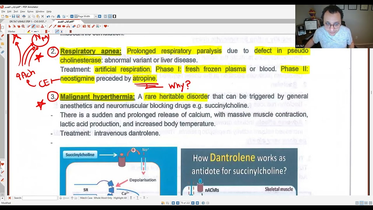DR TA7: MUSCLE PHARMACOLOGY 2 (MED SCHOOL NOT USMLE)