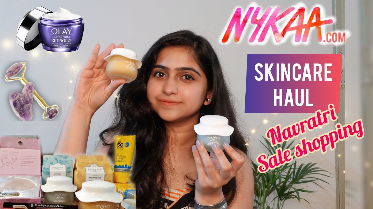 *HUGE* NYKAA SKINCARE HAUL | Navratri Sale Shopping 2021 | Dot & Key Product Review | Under 1000