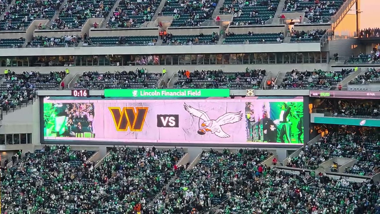 Philadelphia Eagles/Rocky Intro & Opening Kickoff - VS Washington Commanders- 1/5/2026