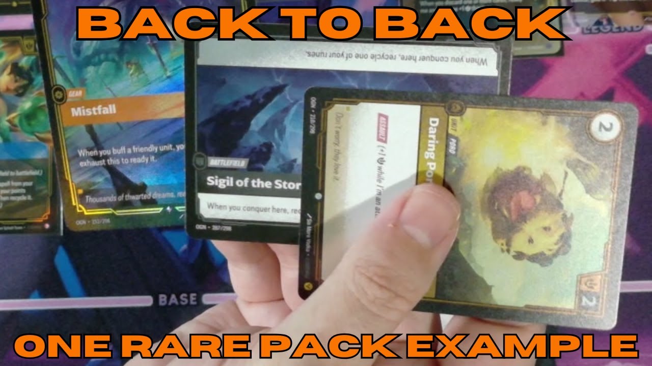 Back to Back FAULTY Riftbound Packs