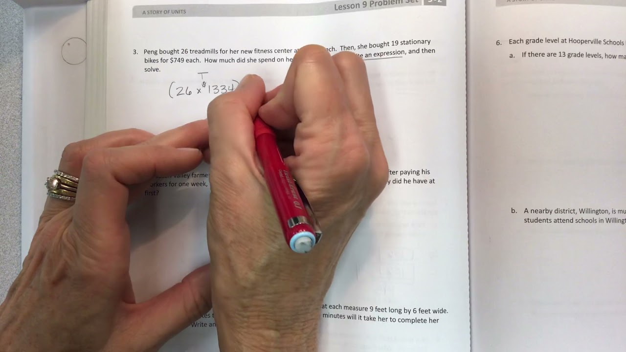 Eureka math grade 5 module 2 lesson 9 problem set