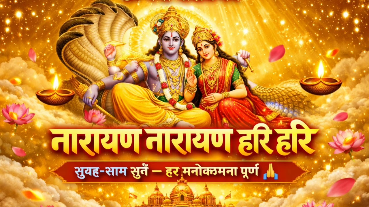 नारायण हरि हरि | ॐ नमो नारायणाय मंत्र | Vishnu Bhajan | Morning Bhajan | Bhaj Man