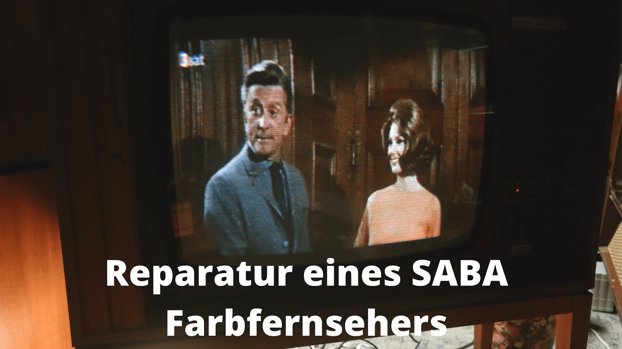 SABA Schauinsland S6752 Ultra color K telecommander von 1975 alter Farb- Fernseher old TV REPARATUR