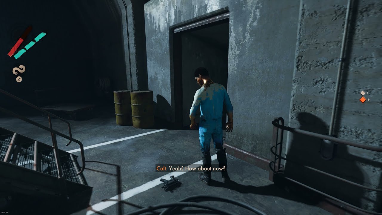 Deathloop (SPOILERS!) - Entering RAK cutscene - Colt speaks to his old 'friend' (1440p, Ultra)