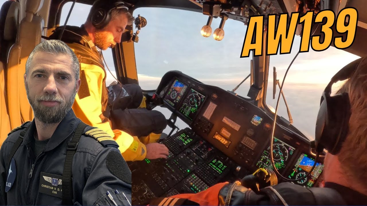 AW139 IFR Offshore Flight Explained: Take Off, Approach and Landing. Actual ATC #aviation