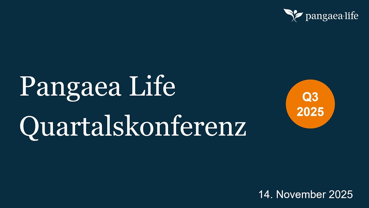 Pangaea Life Quartalskonferenz Q3 202