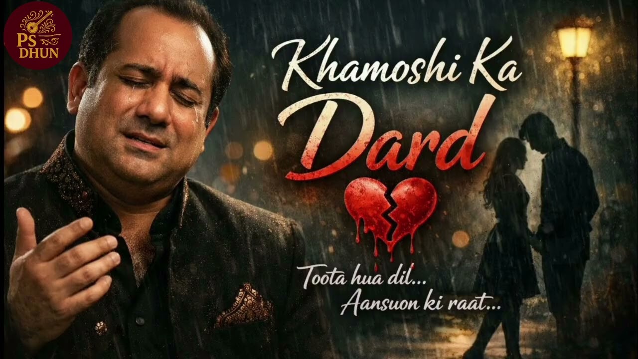 Khamoshi Ka Dard 💔 sed song heart touch 💔 New Bollywood rahat fateh ali khan