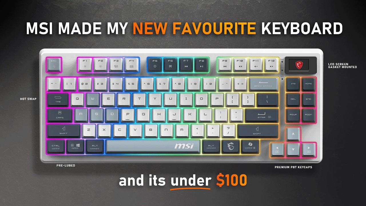 This is great! MSI FORGE GK600 TKL WIRELESS  - Full gaming keyboard  review