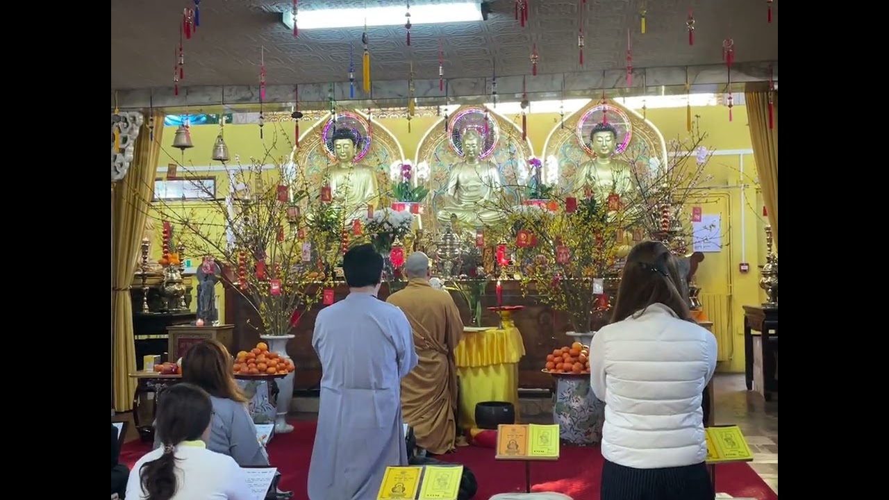  👏 NGÀY ĐẦU NĂM MỚI CHÙA TỊNH TÂM PARIS  👏 CẦU NGUYỆN CHO CẢ NHÀ SỨC KHỎE BÌNH AN 👏🌻🌻🧧🧧🌼🌼