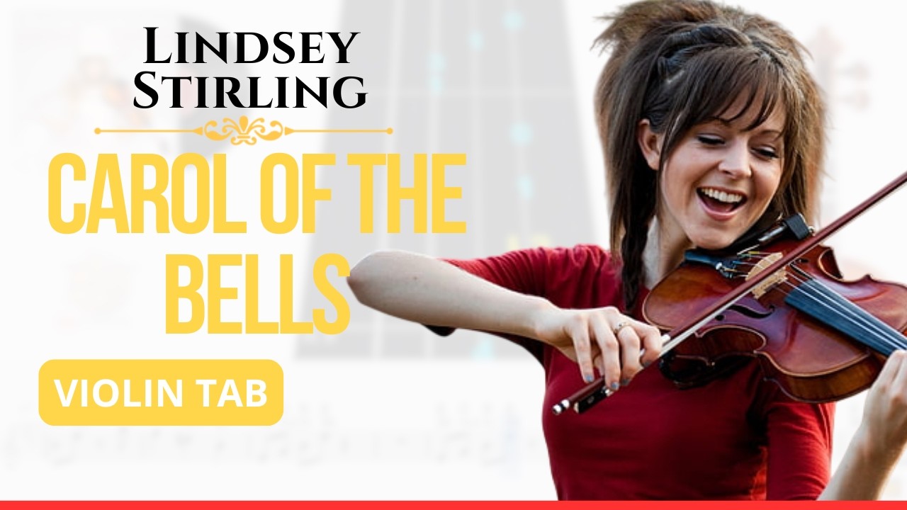 🎻𝄞  🎄Carol Of The Bells 🎄 🎶 Lindsey Stirling 🔔 | Violín 🎻 Play Along | TUTORIAL | TABLATURA