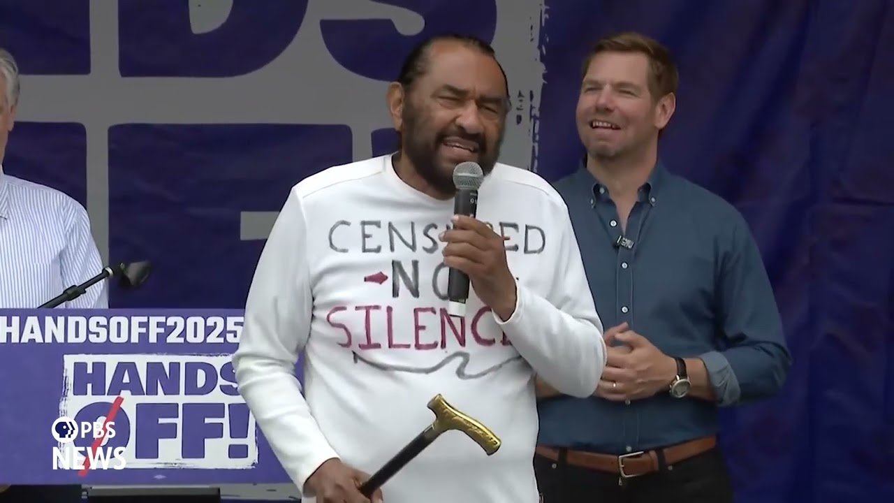 WATCH: Rep. Al Green says 'no third term' for President Trump at D.C. protest