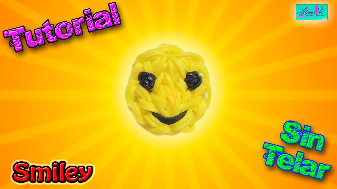 ♥ Tutorial: Smiley de gomitas (sin telar) ♥