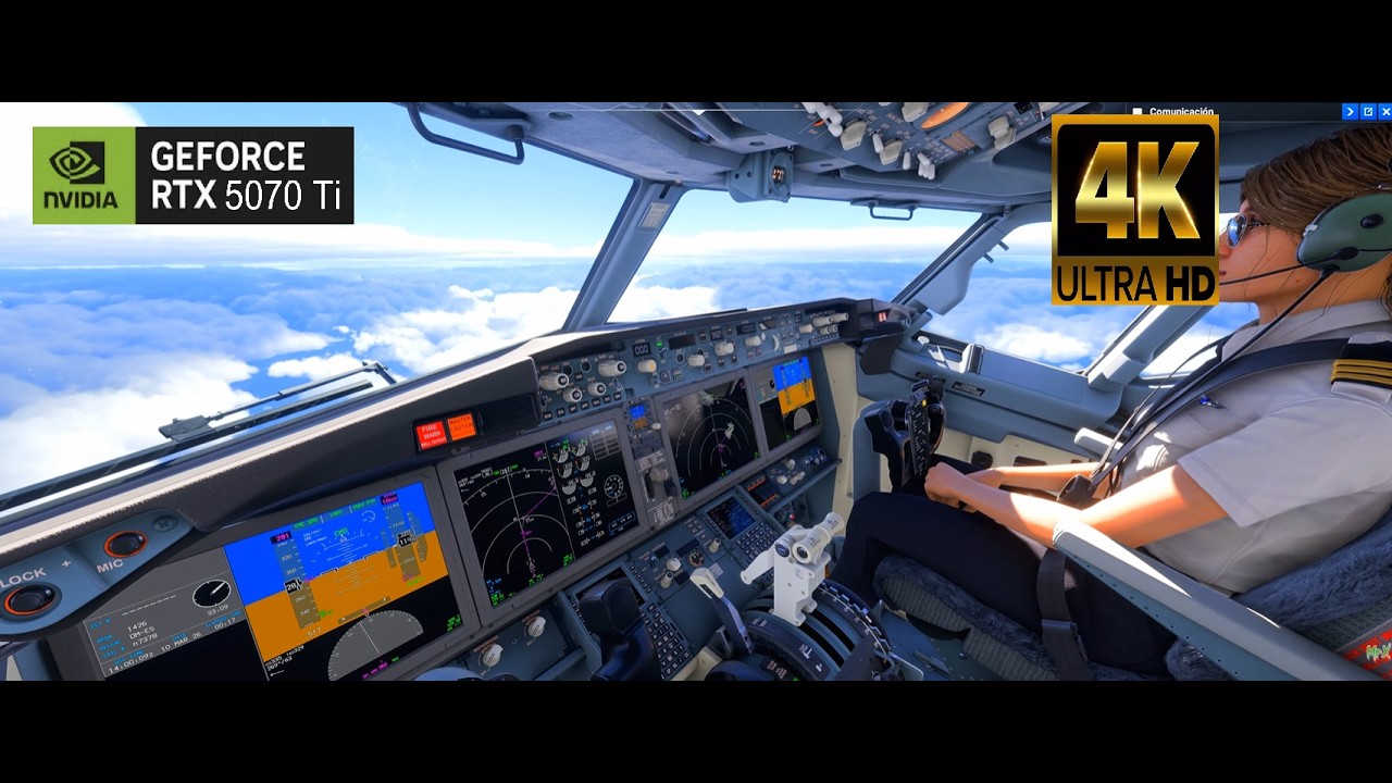 Flight Simulator 2024 |  turbulence Full Realistic Flight 4K | barcelona  ( LEBL )  → ibiza ( LEIB )