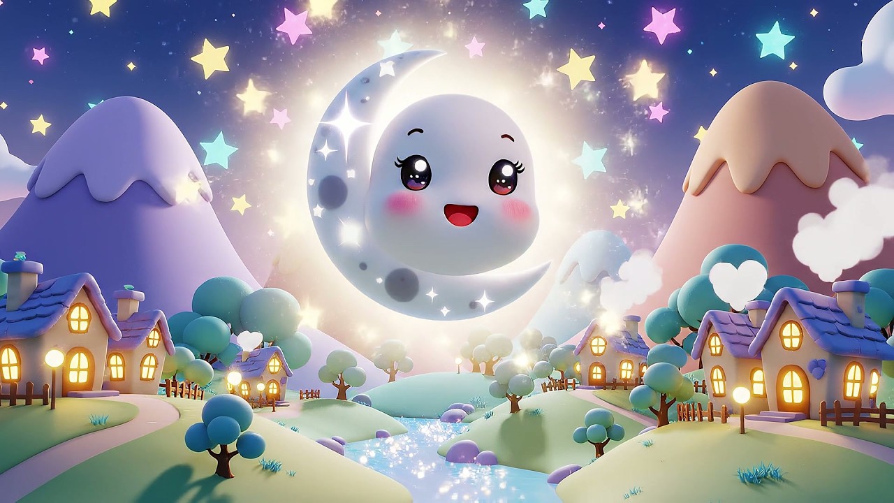 Little Moon Glows Shine Shine Shine | Magical Bedtime Lullaby & Kids Songs