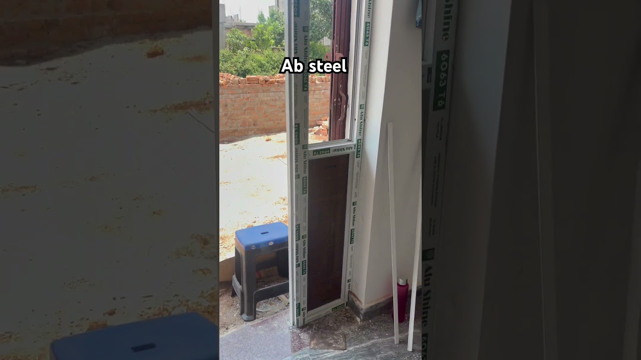 5 mm glass man door aluminium latest designed aluminum door 🚪#aluminium #doors
