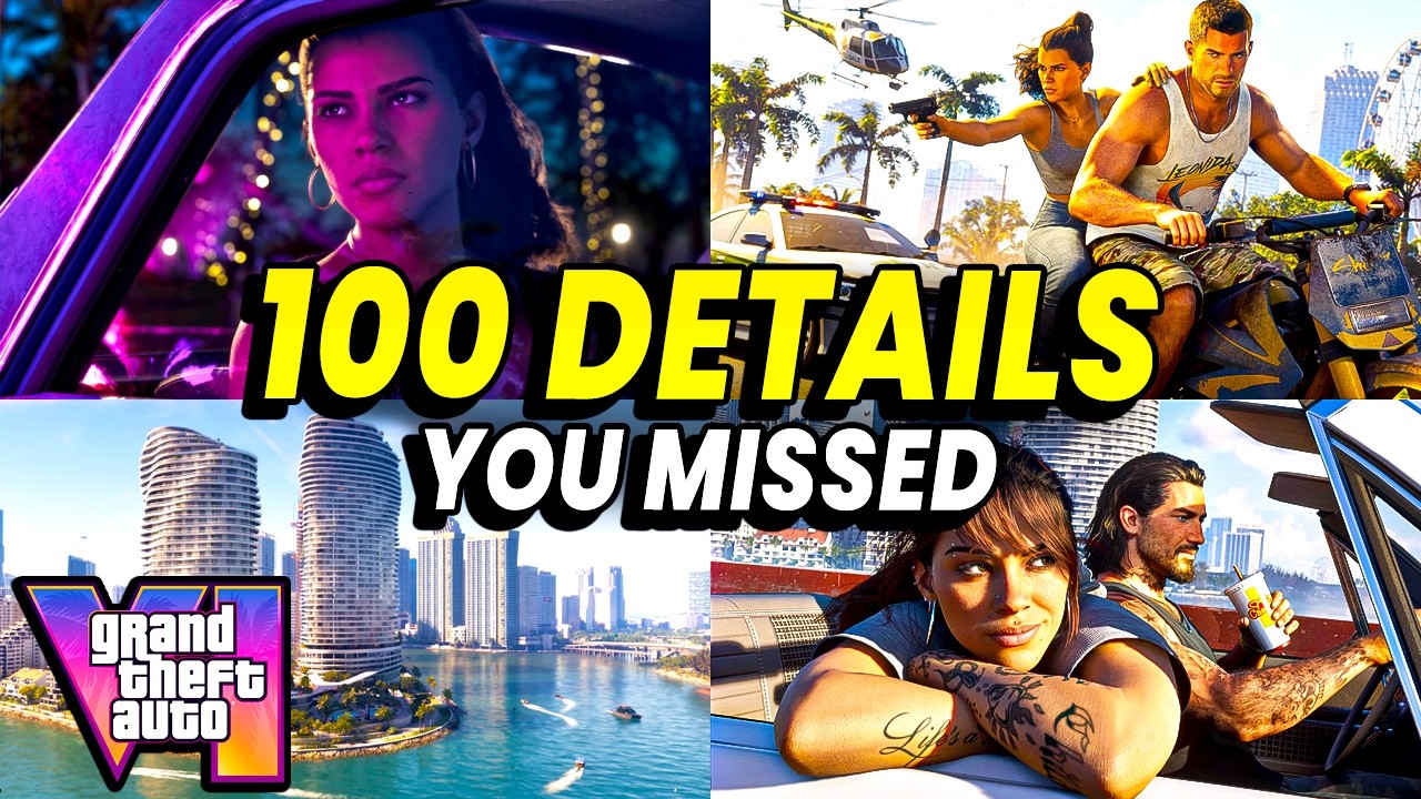 100 БЕЗУМНЫХ деталей, которые вы пропустили на НОВЫХ скриншотах GTA 6