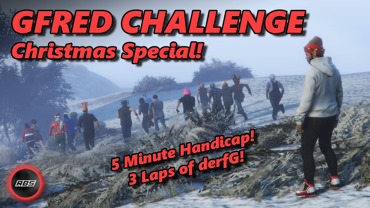 Can I Overcome A 5 Minute Handicap In 3 Laps?!  - Gfred Challenge Christmas Special GTA 5