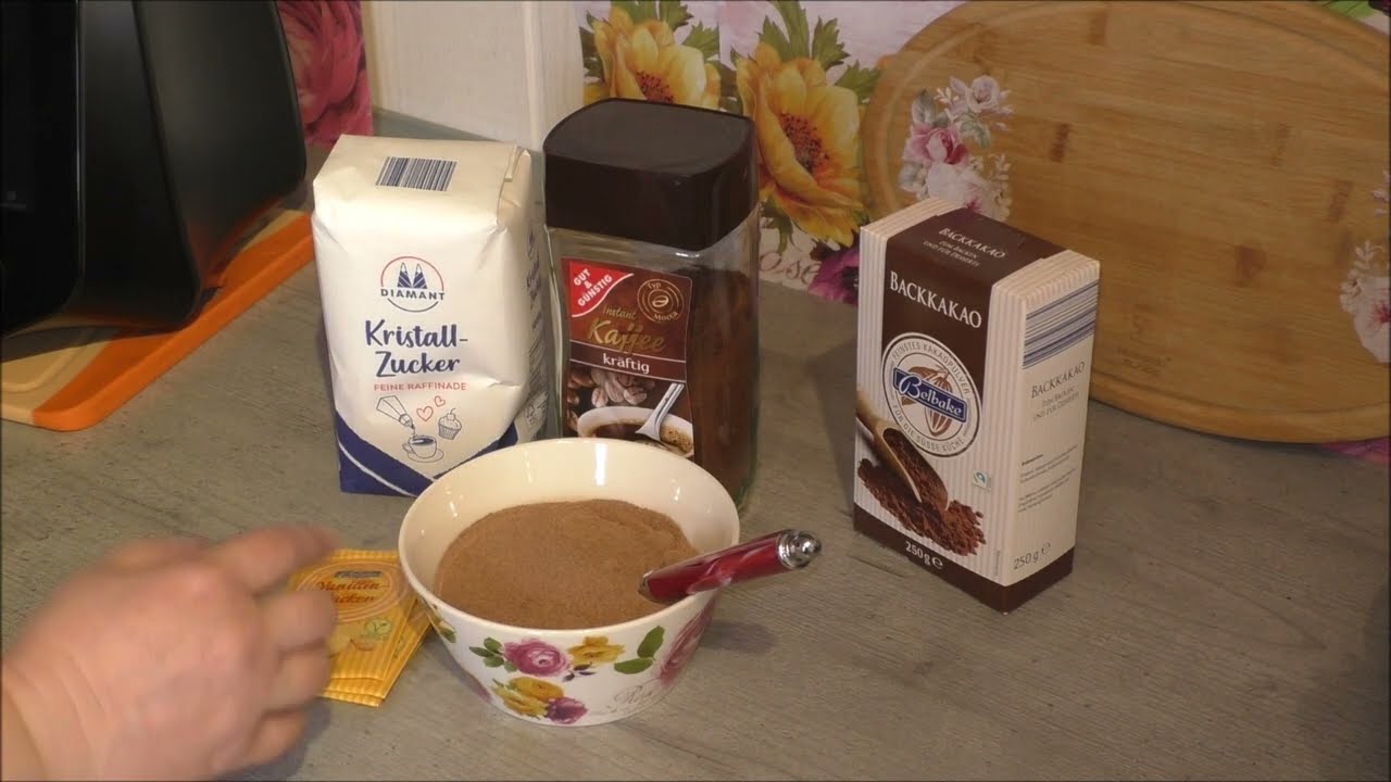 Eiskaffee Pulver aus 3 Zutaten selber machen im Mambo