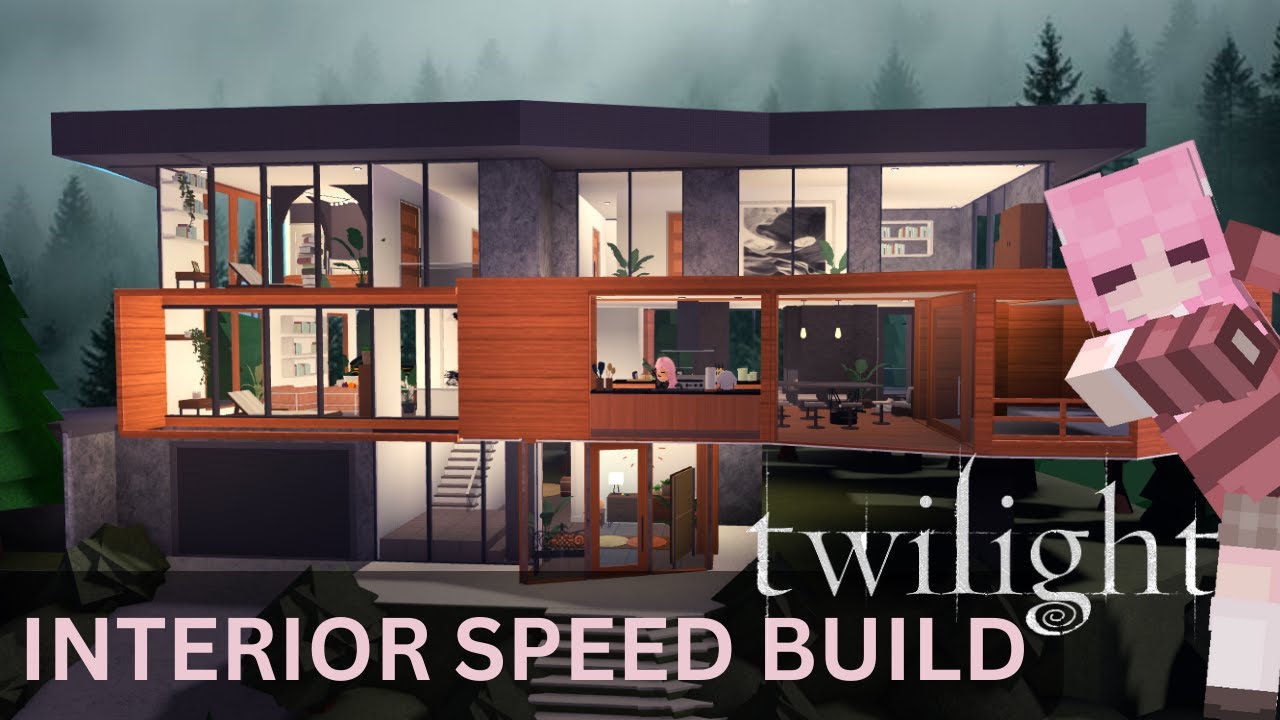 Twilight Cullen House Build - Part 2 Interior | Bloxburg Roblox