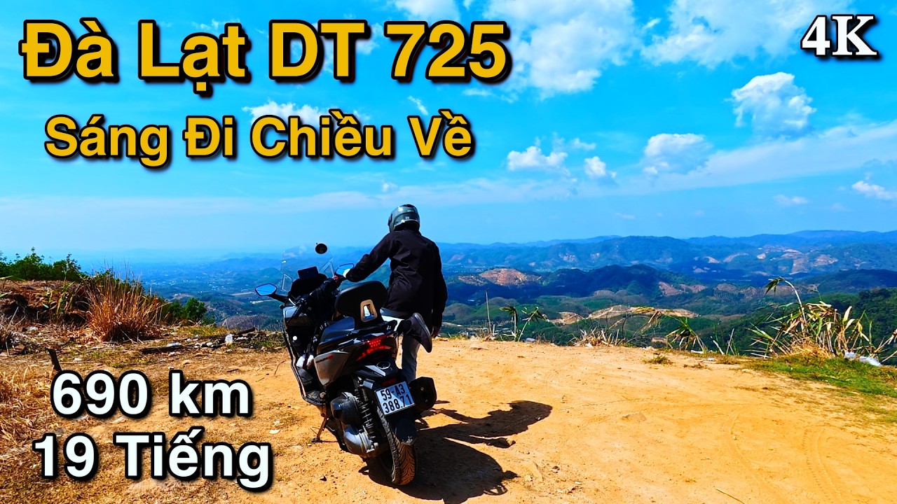 Phượt Đà Lạt 1 ngày 690km: DT725 đẹp Như Mơ hay QL20 là Chân Ái?