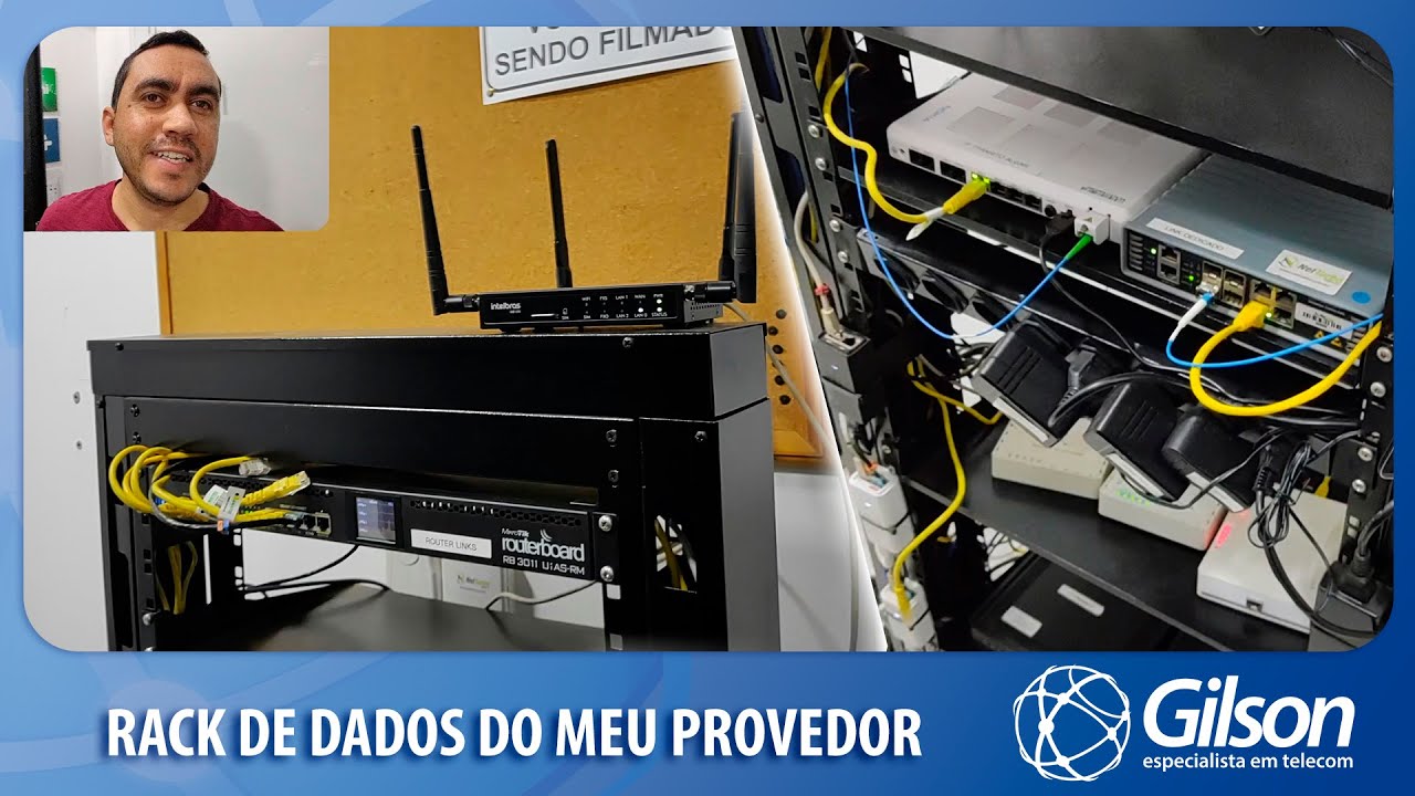 Rack de Dados do meu Provedor (roteador de borda, concentrador, modems e links)