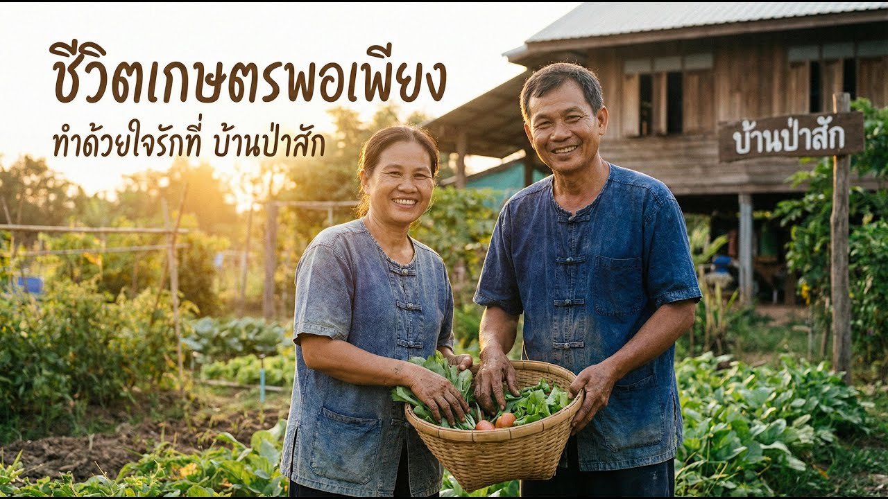 ฟื้นชีวิตบ้านป่าสัก 🌱 ชีวิตเกษตรพอเพียง สไตล์บ้านๆ