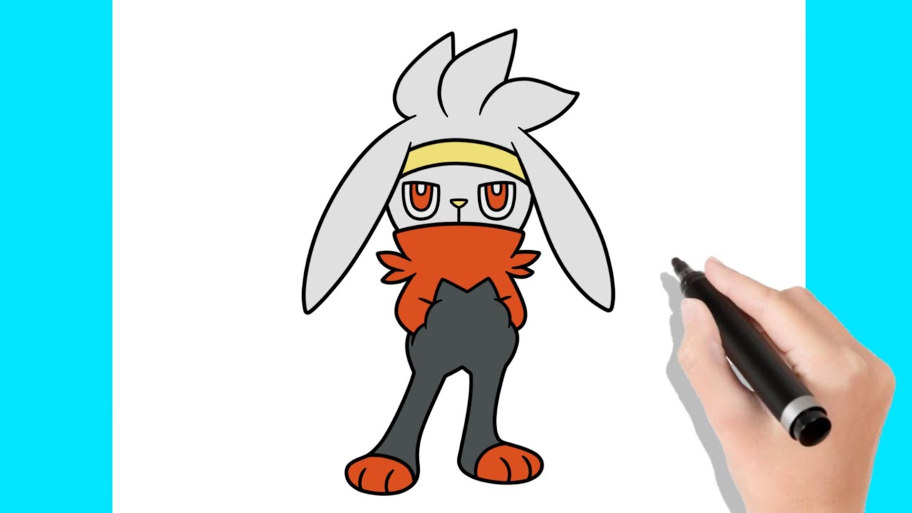 Como dibujar Pokémon Raboot