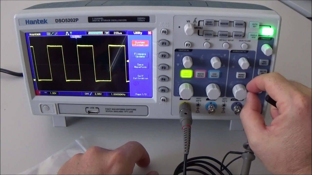 DSO202 - Oscilloscopio da Laboratorio 2 Canali 200 MHz Hantek - Futura Elettronica