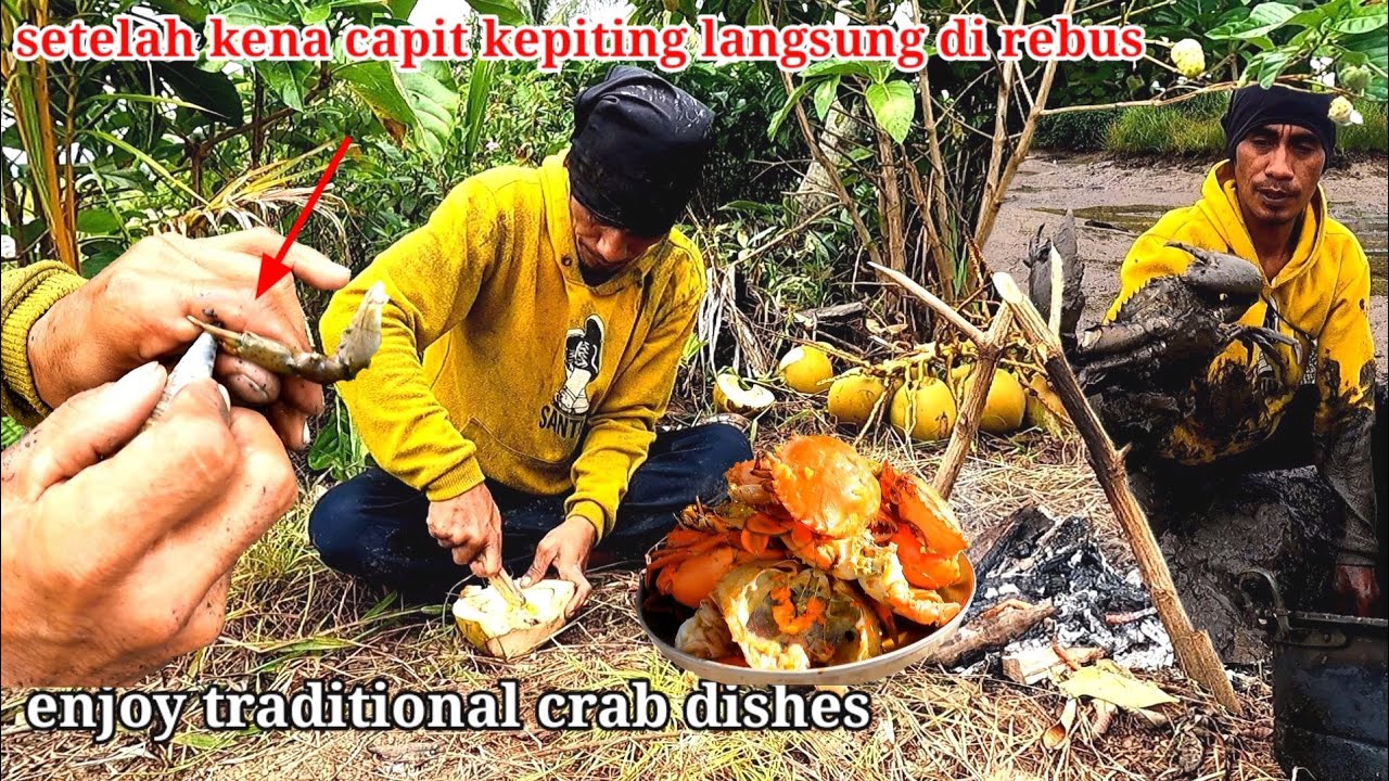 HUNTING CRAB!! TANGKAP KEPITING LANGSUNG MASAK DAN MAKAN DI ALAM
