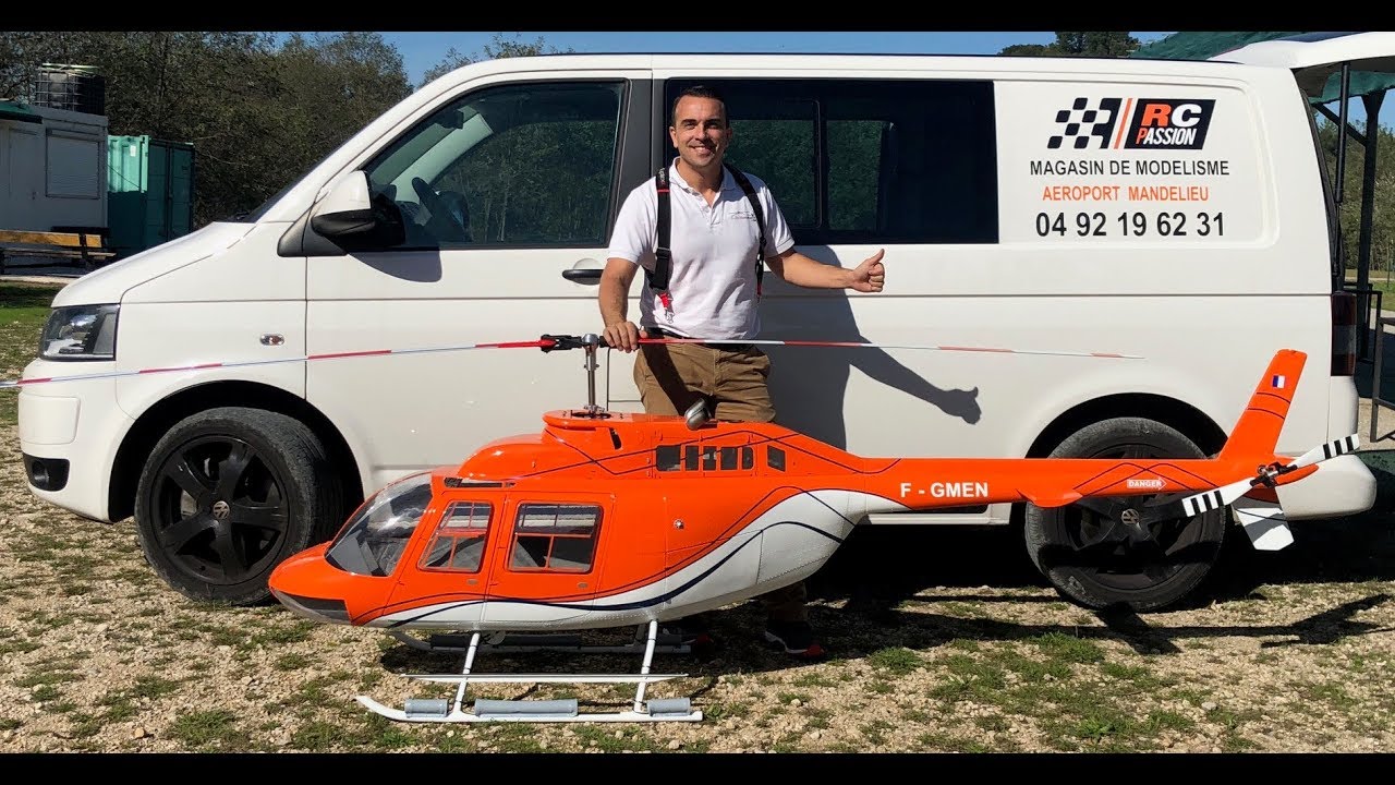 BIG HELI RC jet ranger XXXL helifischer /pilot Nicolas Aubert