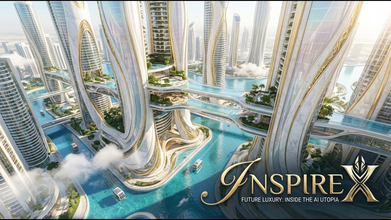 Life Inside an Ultra-Luxury AI Future City | Utopian Megacity 4K