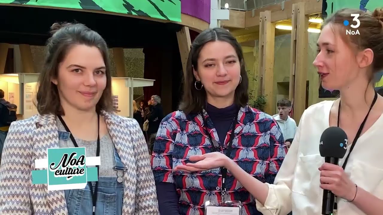 Les jeunes talents du FIBD d'Angoulême 2022 : Mathilde GROOTHAERDT, Manon RUHRMANN & Jade CHARLET.