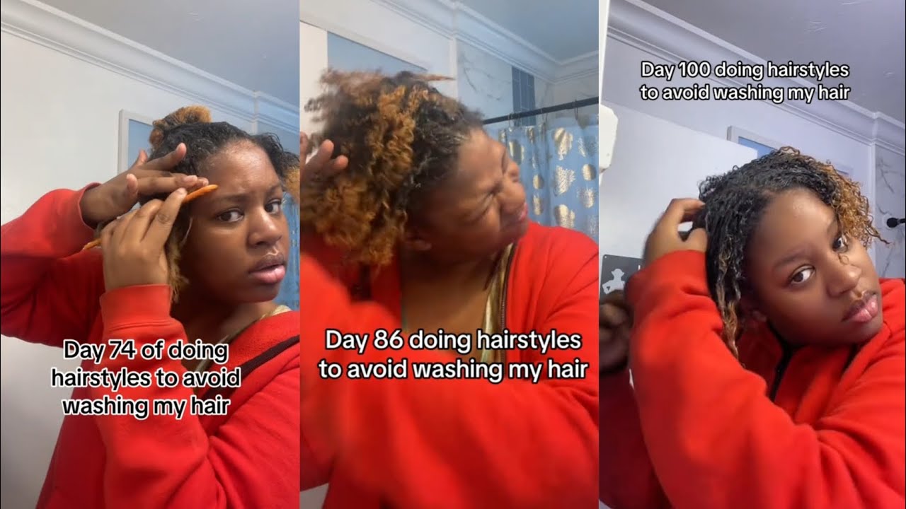 a compilation of @kilahreigan not washing her hair