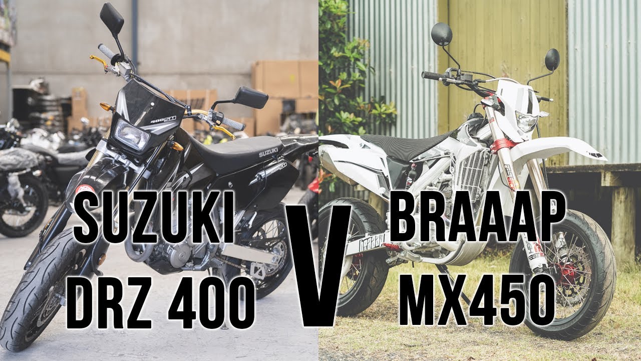 The Braaap MX450 V The Suzuki DRZ400 Review