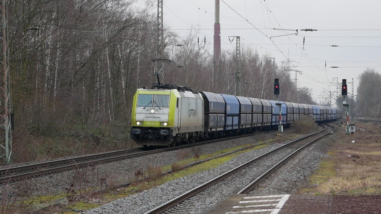 Eisenbahnverkehr in Dinslaken Mit Br 186 185  193 189 247 406 462 3429 1429