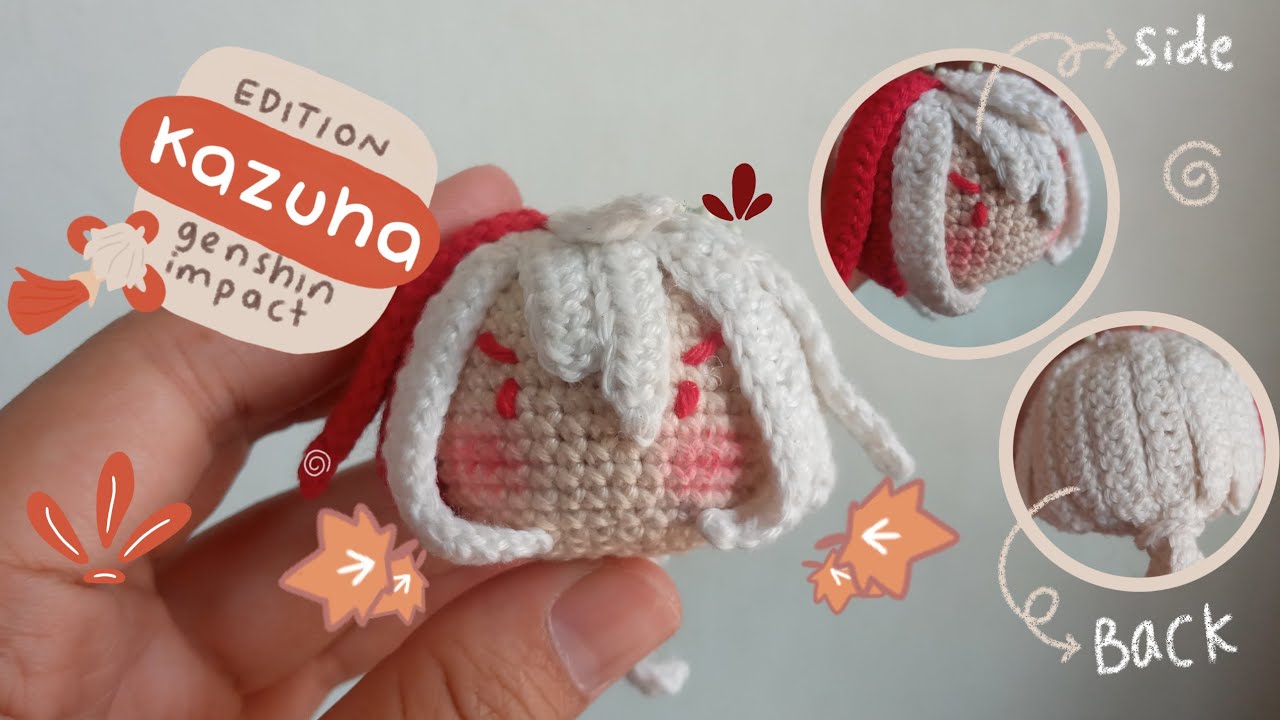 Kazuha genshin impact amigurumi keychain  amigurumi kazuha  amigurumi genshin impact