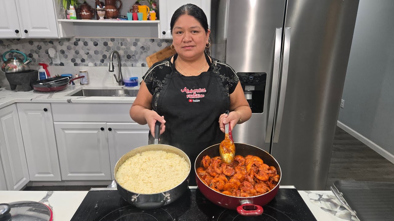 Les muestro como preparo camarones ala diabla 