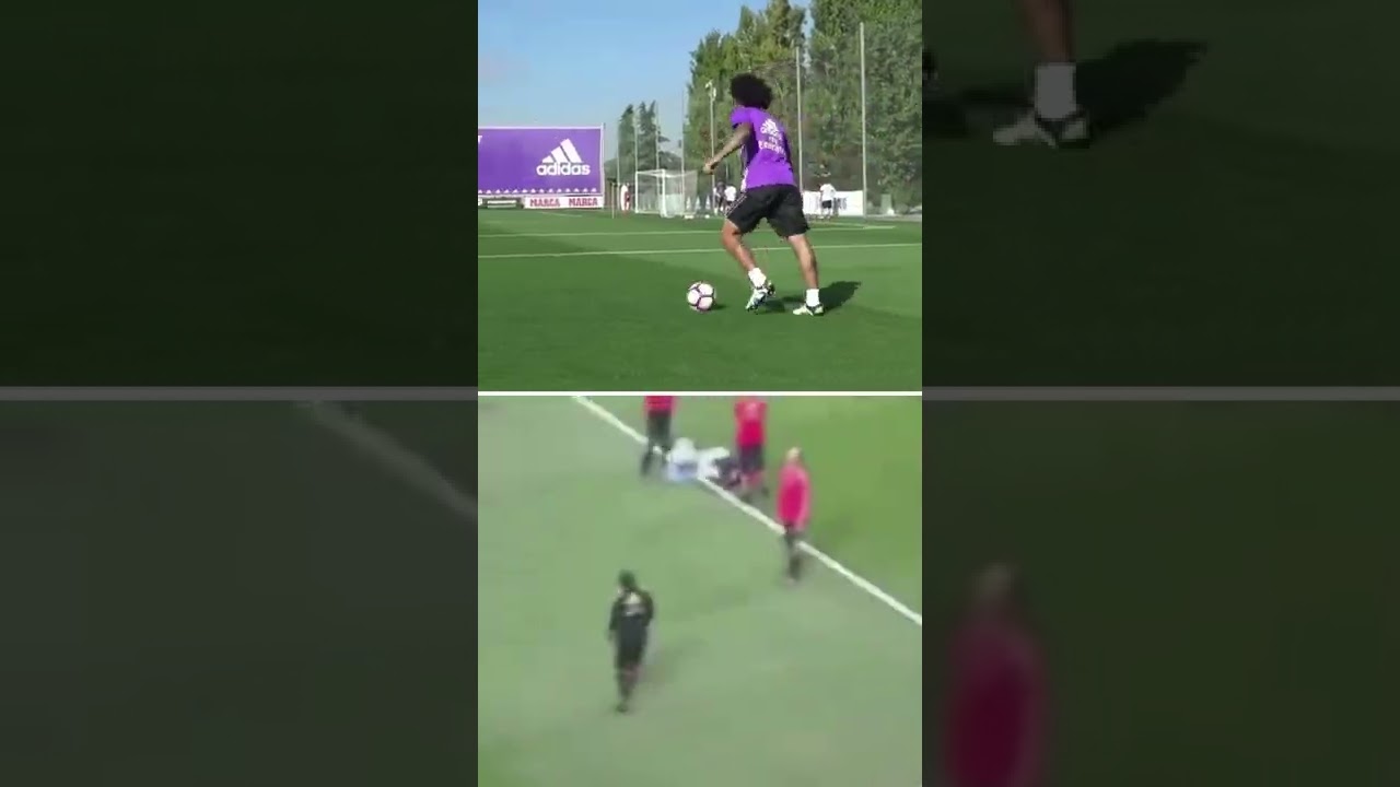 Marcello VS Ronaldinho, 🔥😱Look, fantastic ability to control the ball😱🔥😯🤖#shorts #football