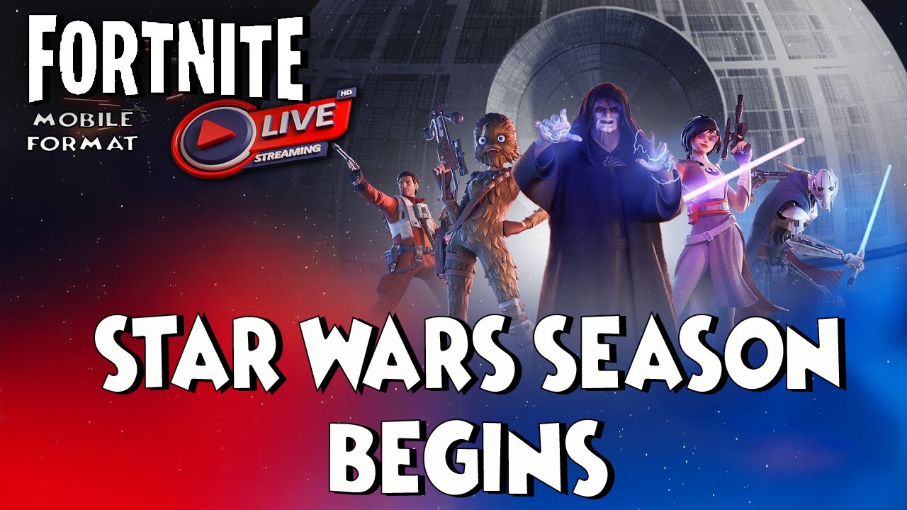 LIVE Fortnite Chapter 6 Season 3: STAR WARS EVENT Begins! |  🎮😂  mobile Devices